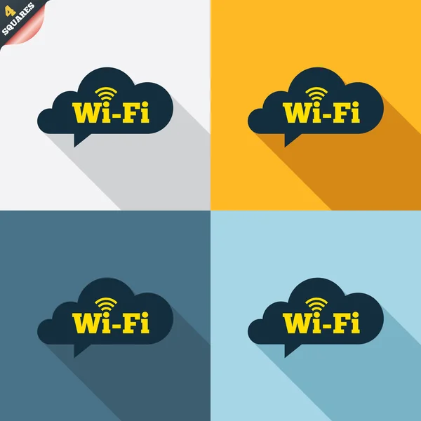 無料の wifi の兆候 — ストックベクタ