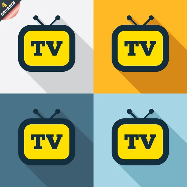 Retro TV signs — Stock Vector