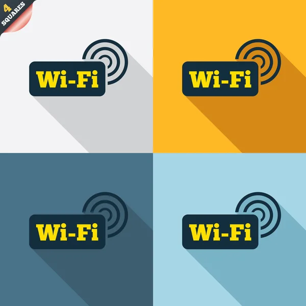 無料の wifi の兆候 — ストックベクタ