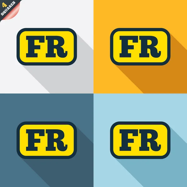 French language signs — Stock Vector