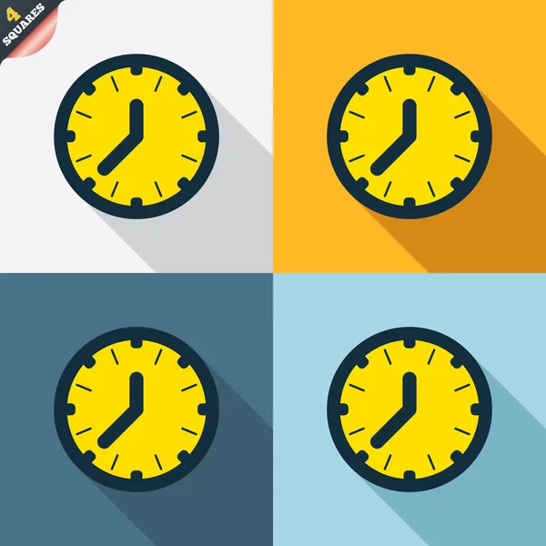 Reloj signos de tiempo — Vector de stock