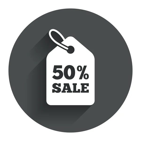 50% цены продажи — стоковый вектор