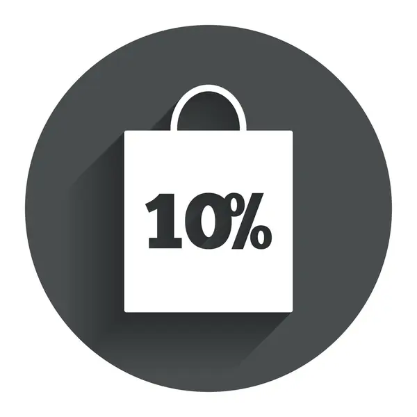 10 procent verkoop tas — Stockvector