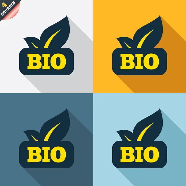 Iconos de signo de producto bio — Archivo Imágenes Vectoriales