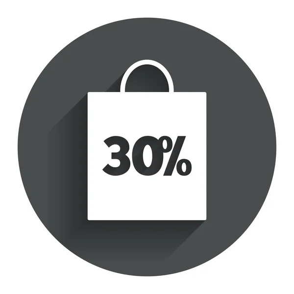 30 percent sale bag — Stock Vector