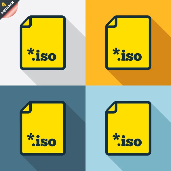 File ISO icons — Stock Vector