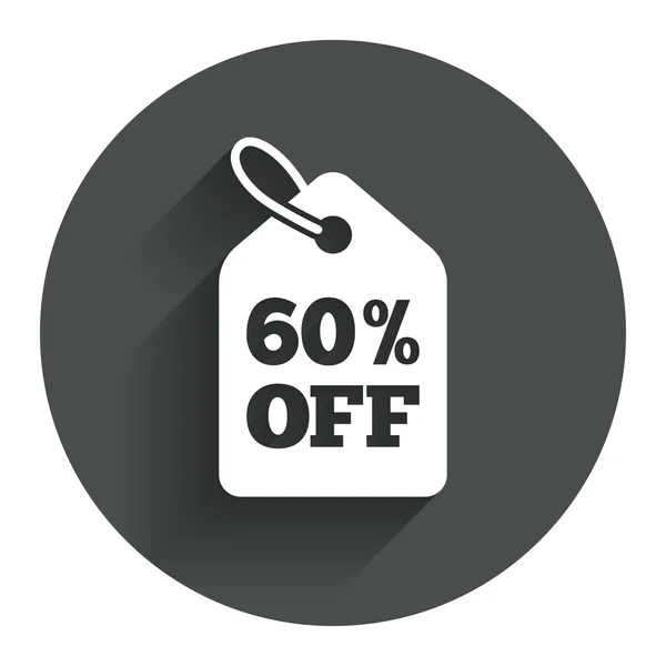 60 por ciento de precio de venta — Vector de stock