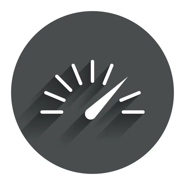 Tachometer sign icon — Stock Vector