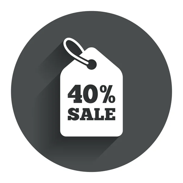 40 por cento preço de venda — Vetor de Stock