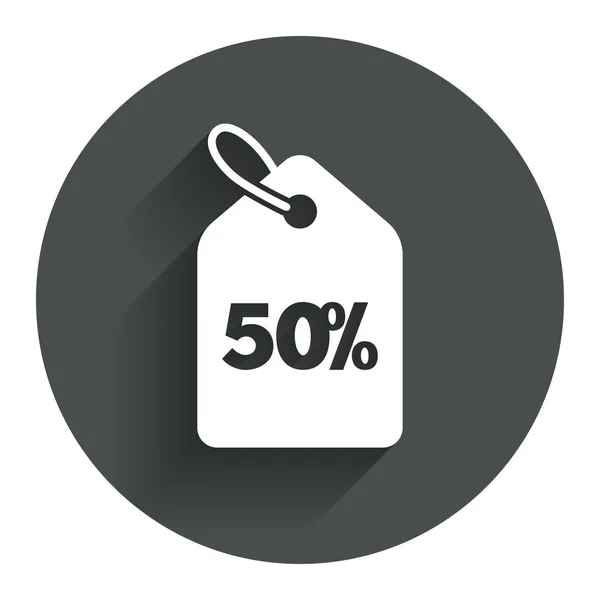 50 procent verkoopprijs — Stockvector
