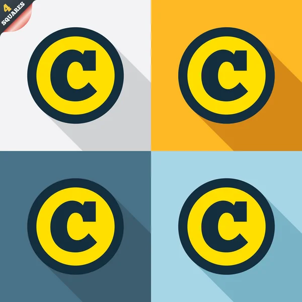 Signos de copyright — Vector de stock