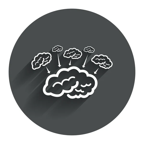 Brain sign icon. — Stock Vector