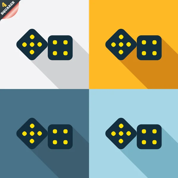 Dices sign icons — Stock Vector