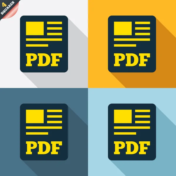 PDF dokumentet filikoner — Stock vektor