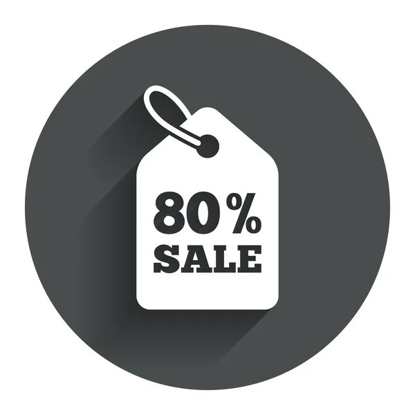 80 percent sale price — Stock Vector