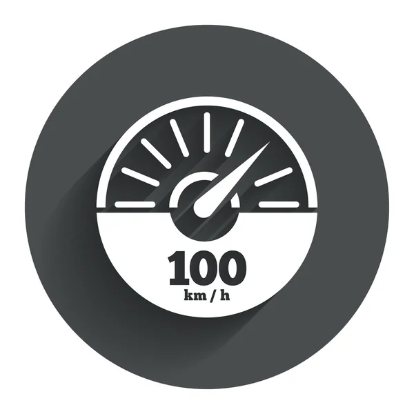 Tachometer sign icon. — Stock Vector