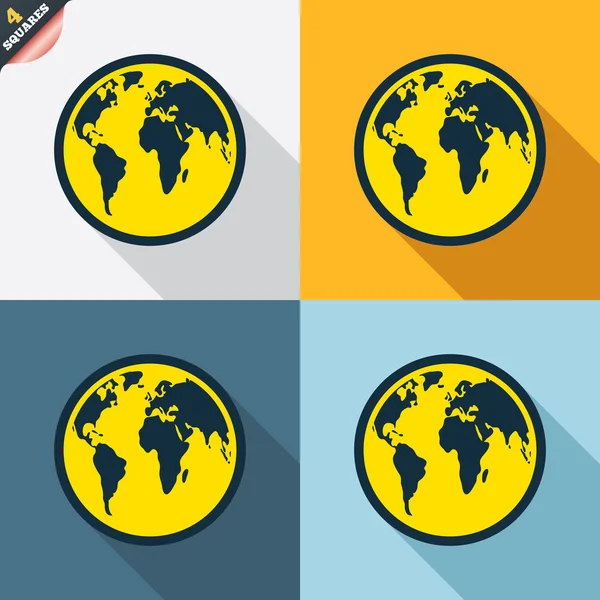 Globe tekenen — Stockvector