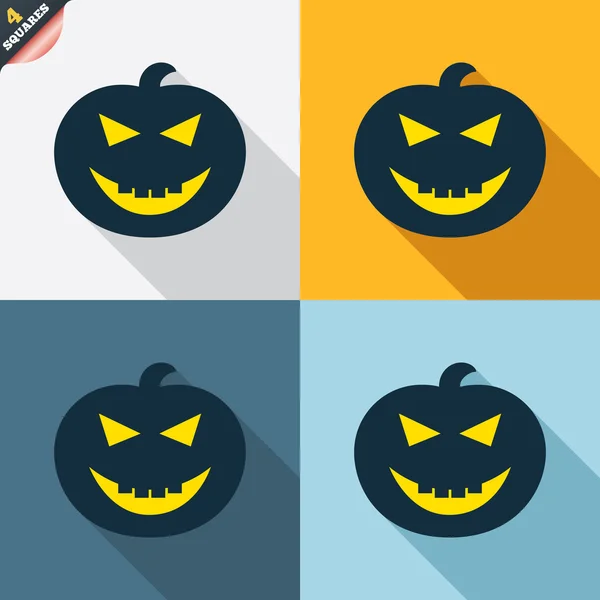 Halloween pumpkin signs — Stock Vector
