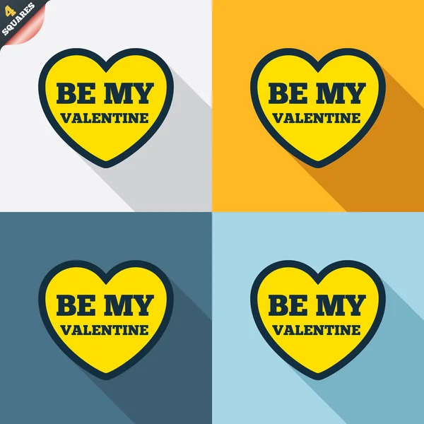 Be my Valentine signs — Stock Vector