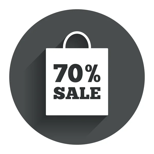 70 procent försäljning väska — Stock vektor