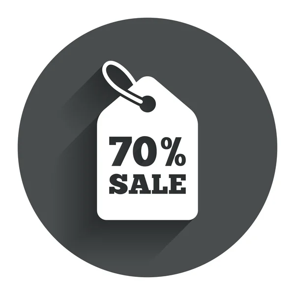 70 procent verkoopprijs — Stockvector