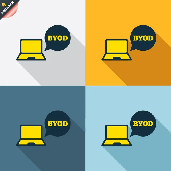 Знаки BYOD — стоковый вектор