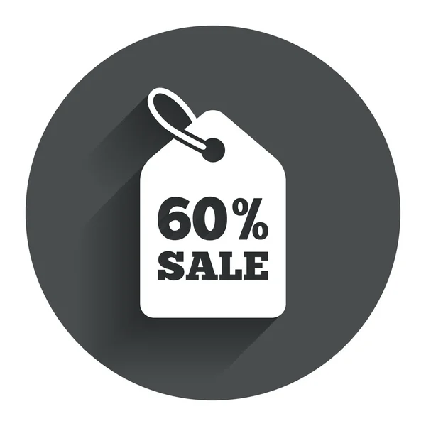 60 por ciento de precio de venta — Vector de stock