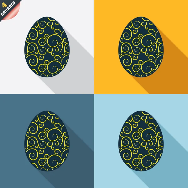 Easter egg signs — Stock Vector
