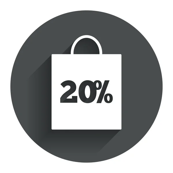 20 procent sprzedaży torba — Wektor stockowy