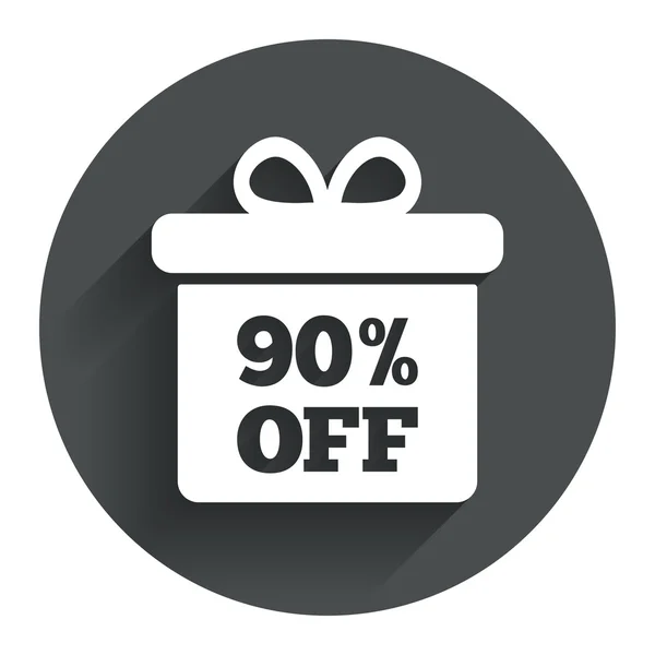 90 τοις εκατό πώληση κιβώτιο δώρων — Διανυσματικό Αρχείο