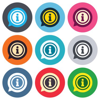 bilgi işareti simgeleri