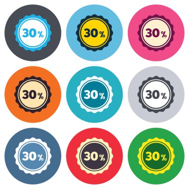 yüzde 30 indirim işaretleri