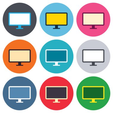 Bilgisayar geniş ekran monitör işaretleri