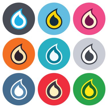 Su damla işareti simgeleri