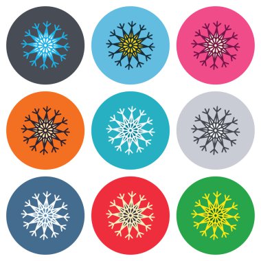 Kar tanesi sanatsal işareti simgeleri