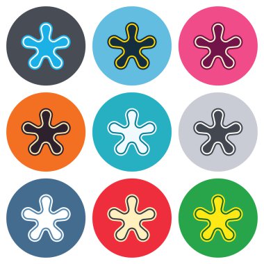 Yıldız işareti dipnot işareti simgeleri