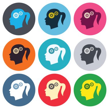 Gears ile baş işareti simgeleri