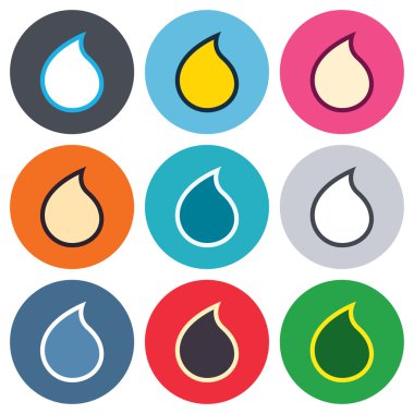 Su damla işareti simgeleri