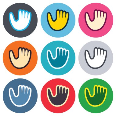 Beyzbol eldiveni işareti simgeleri