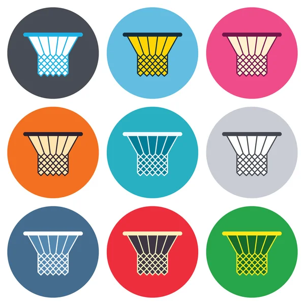 Basketball basket icons — Stock Vector