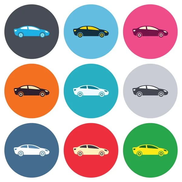 Car sign icons — Stock Vector