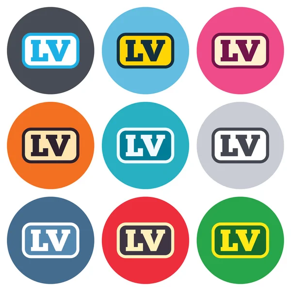 Latvian language signs — Stock Vector