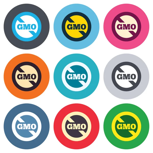 No GMO signs — Stock Vector