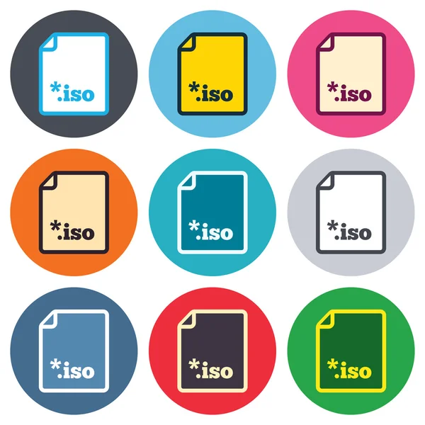 Fil ISO ikoner – Stock-vektor