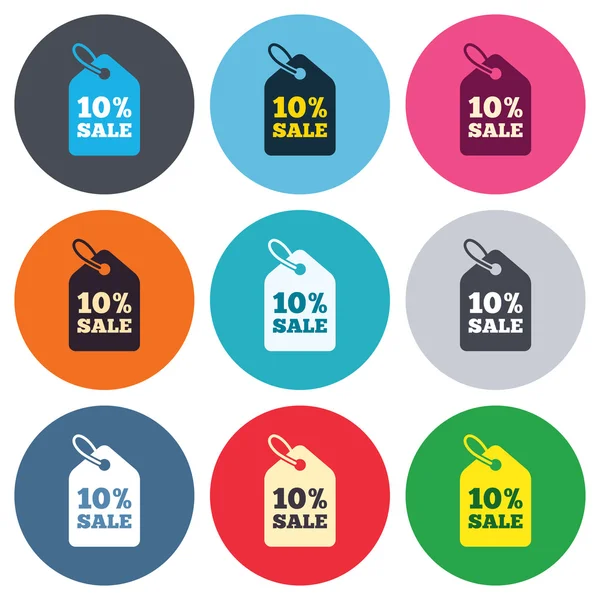 10 pour cent prix de vente — Image vectorielle