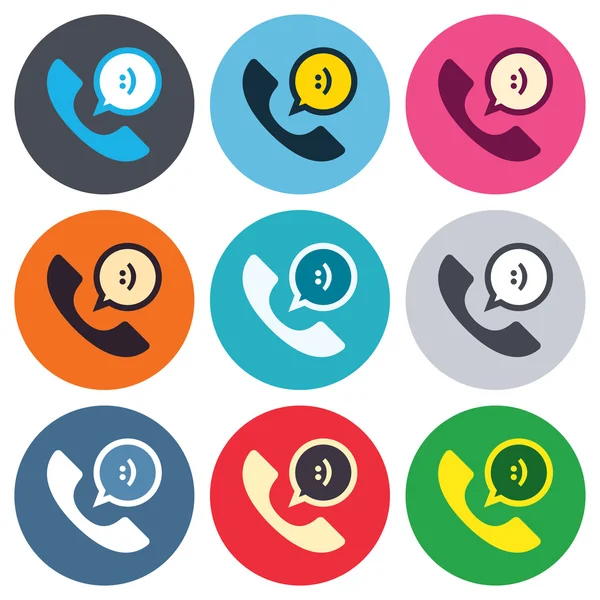 Phone sign icons — Stock Vector