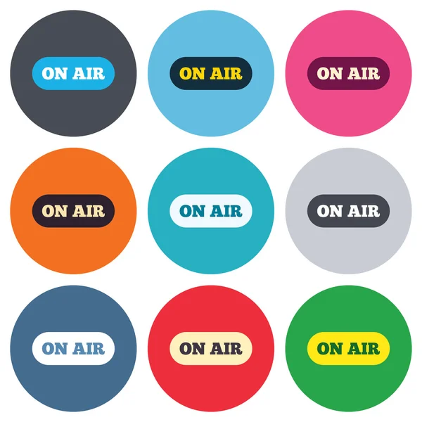 On air sign icons — Stock Vector