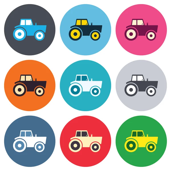 Symbole für Traktorschilder — Stockvektor