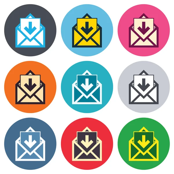 Envelope symbol icons — Stock Vector