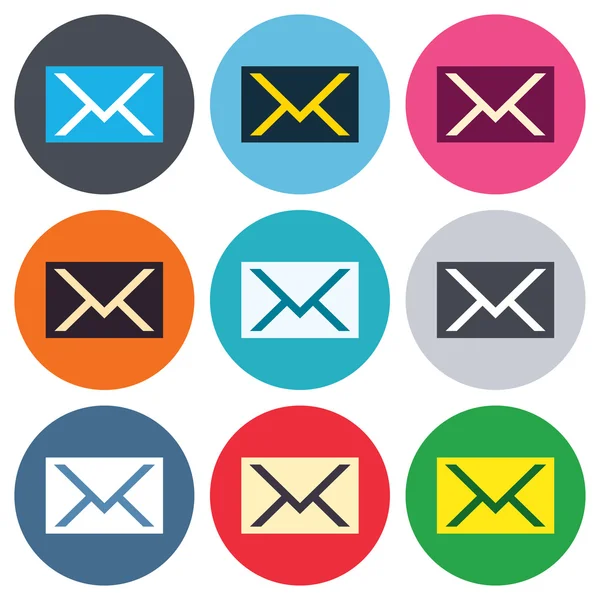 Envelope symbol icons — Stock Vector